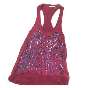 Urban Outfitters Sequin Tank Shirt